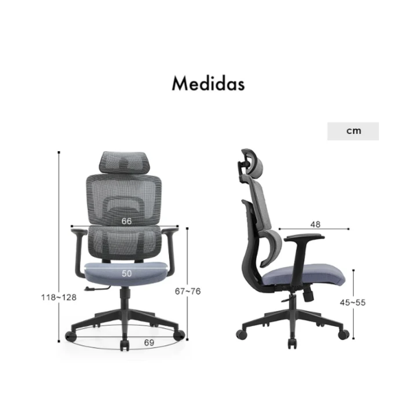 Silla ergonómica Gary Blanca