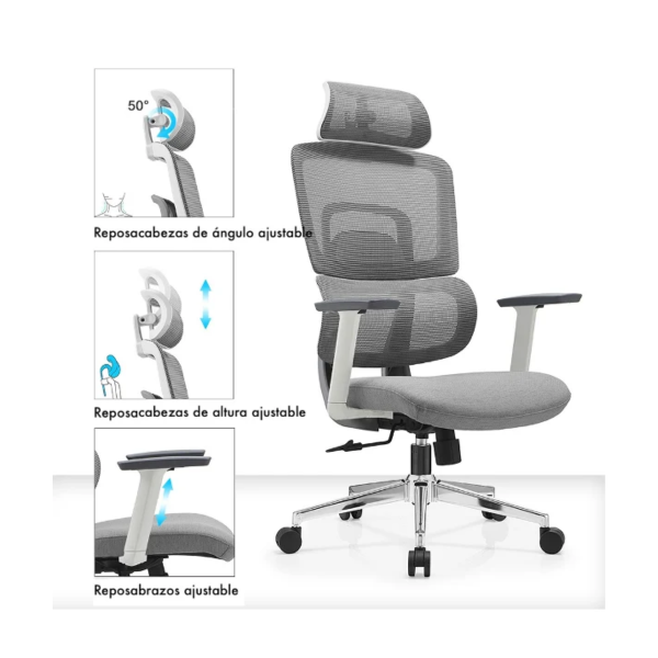 Silla ergonómica Gary Blanca